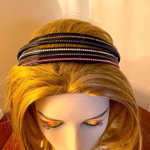 Set of Six Rhinestone Headbands